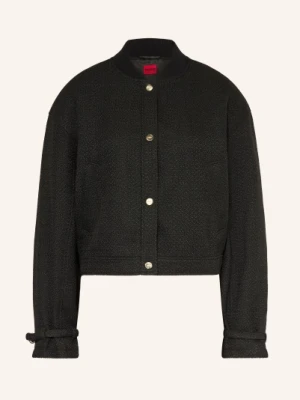 Hugo Kurtka Z Klapami Asense Z Bouclé schwarz