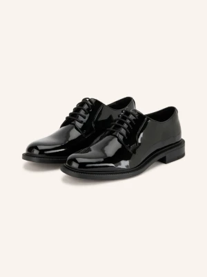 Hugo Lakierowane Sznurowane Buty Lysander schwarz CZARNY