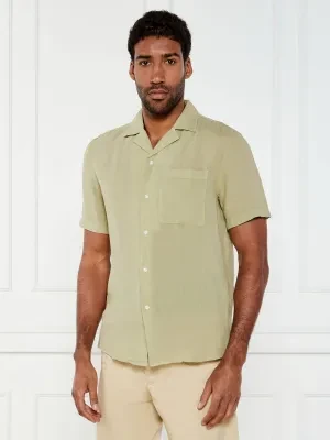 HUGO Lniana koszula Ellino | Straight fit