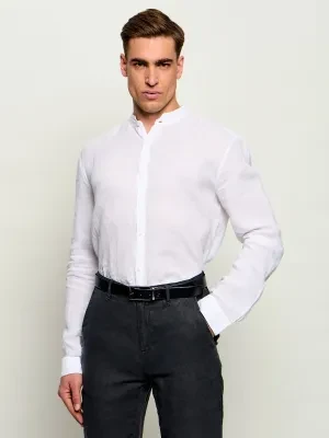 HUGO Lniana koszula Elvory | Slim Fit