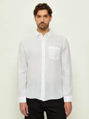 HUGO Lniana koszula Ermano | Straight fit