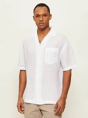 HUGO Lniana koszula Exolino | Relaxed fit