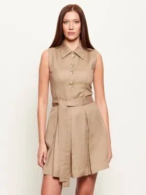 HUGO Lniana sukienka Kaleisi