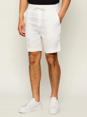 HUGO Lniane szorty chino Cino262SFW | Straight fit