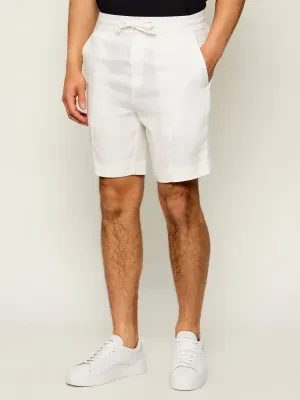 HUGO Lniane szorty Cino262SFW | Straight fit