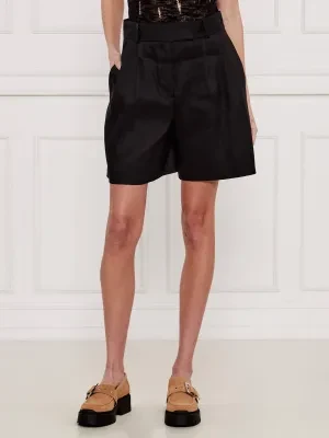 HUGO Lniane szorty Holini | Relaxed fit