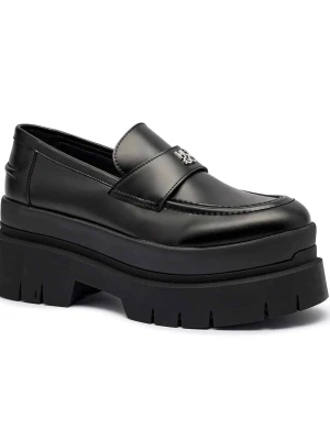 HUGO Loafersy Kris_Plt_BROM czarny