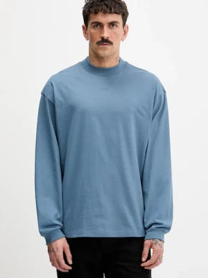 HUGO longsleeve bawełniany Daposo kolor niebieski gładki 50511029