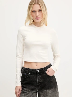 HUGO longsleeve damski kolor beżowy 50518378