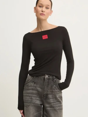 HUGO longsleeve lounge kolor czarny