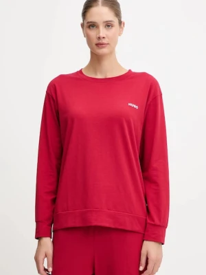 HUGO longsleeve lounge kolor czerwony 50555632