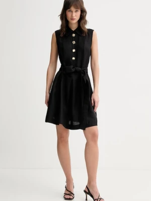 HUGO mała czarna lniana Kaleisi