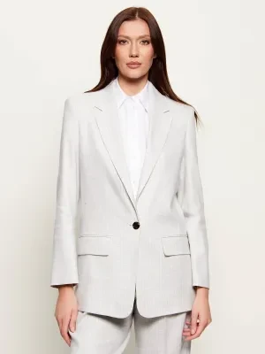 HUGO Marynarka Anettea | Relaxed fit | z dodatkiem lnu