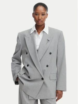 HUGO Marynarka Antegi 50554018 Szary Relaxed Fit