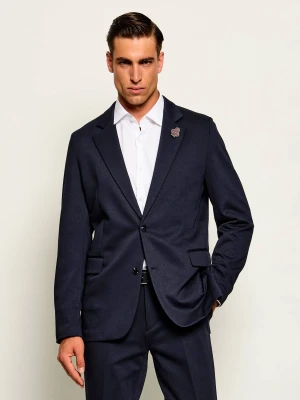 HUGO Marynarka Anton263X-H | Extra slim fit | z dodatkiem wełny granatowy