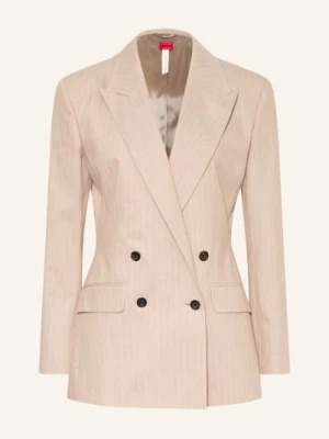 Hugo Marynarka Azenia Z Brokatową Przędzą beige