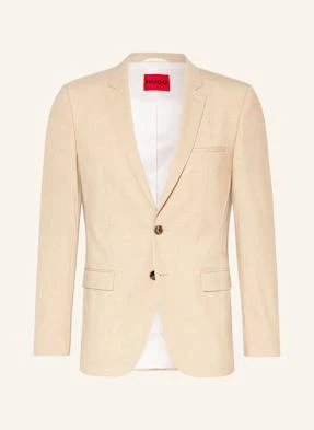 Hugo Marynarka Garniturowa arti232x Extra Slim Fit beige