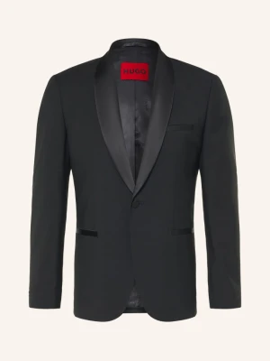 Hugo Marynarka Smokingowa Arti O Kroju Extra Slim Fit schwarz 001 BLACK