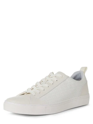 HUGO Męskie buty casual - Morrie_Tenn_mono_N Mężczyźni Sztuczne włókno biały wzorzysty,