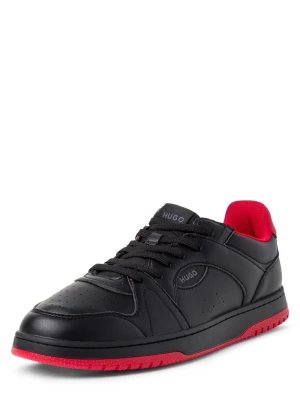 HUGO Męskie buty sportowe - Hadrian Tenn Mężczyźni Sztuczna skóra czarny jednolity,