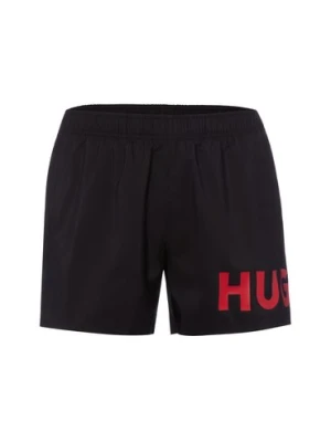 HUGO Męskie kąpielówki - Makai Mężczyźni Sztuczne włókno czarny,