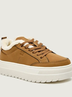 HUGO Ocieplane sneakersy Lyssa_Tenn_bpfr | shearling
