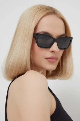 HUGO okulary przeciwsłoneczne damskie kolor czarny HG 1301/S