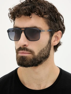 HUGO okulary przeciwsłoneczne męskie kolor czarny HG 1369/S