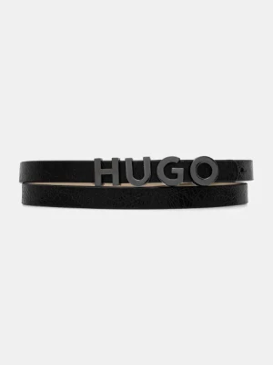 HUGO pasek damski kolor czarny 50542516