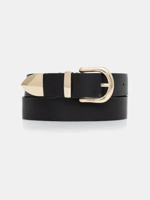 HUGO pasek skórzany damski kolor czarny 50554089