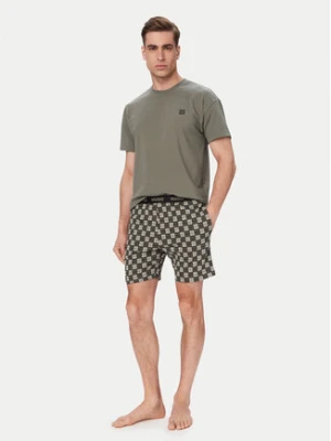 HUGO Piżama Aaron 50556777 Zielony ciemny Regular Fit