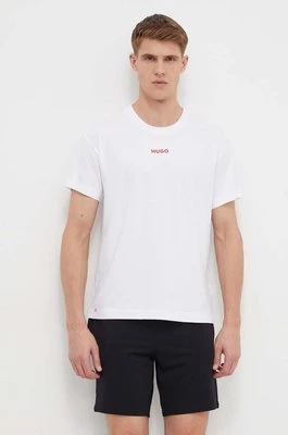 HUGO piżama męska kolor biały wzorzysta 50518680