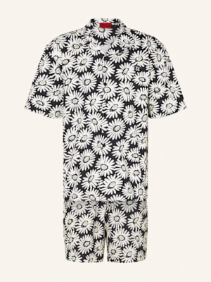 Hugo Piżama Z Szortami Dazzy Z Pudełkiem Prezentowym schwarz