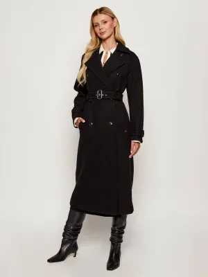 HUGO Płaszcz Martinu-1 | z dodatkiem wełny