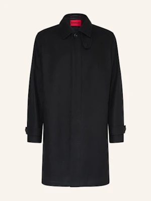 Hugo Płaszcz Wełniany maver2542 schwarz