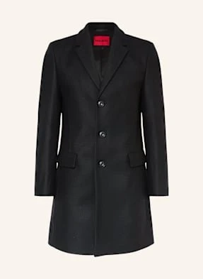 Hugo Płaszcz Wełniany Migor schwarz