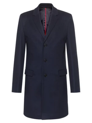 Hugo Płaszcz wełniany Migor2041 50438437 Granatowy Slim Fit