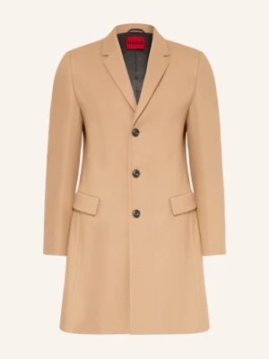 Hugo Płaszcz Wełniany migor2541 beige