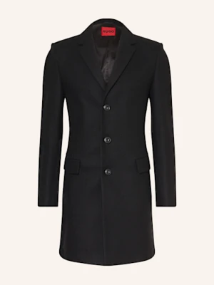 Hugo Płaszcz Wełniany migor2541 schwarz