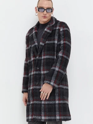 HUGO płaszcz z domieszką wełny