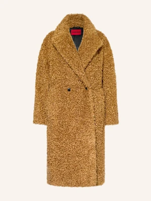 Hugo Płaszcz Z Pluszowego Materiału Malite braun