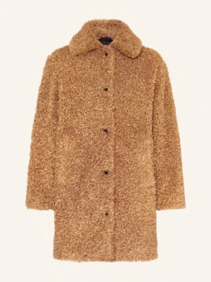 Hugo Płaszcz Z Pluszowego Materiału Mimina-1 braun