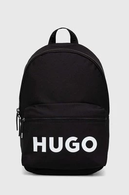 HUGO plecak męski kolor czarny duży z nadrukiem 50513014