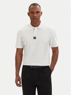 HUGO Polo Deabono_D 50517638 Kremowy Regular Fit