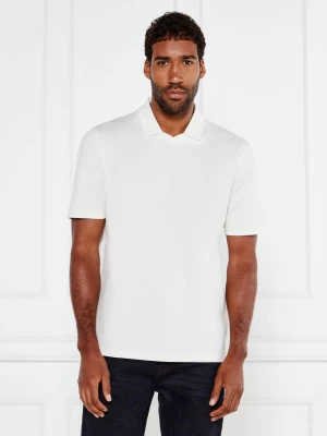 HUGO Polo Dimersve | Relaxed fit | mercerised biały