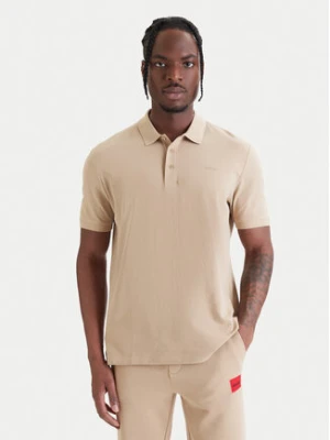 HUGO Polo Donos222 50466182 Beżowy Regular Fit