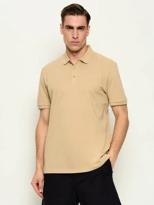 HUGO Polo Donos222 | Regular Fit beżowy