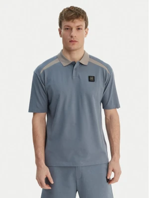 HUGO Polo Dunios_RB 50559650 Niebieski Regular Fit