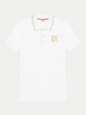 Hugo Polo G00159 D Biały Regular Fit