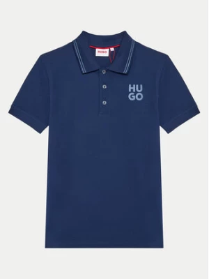 Hugo Polo G00159 D Niebieski Regular Fit